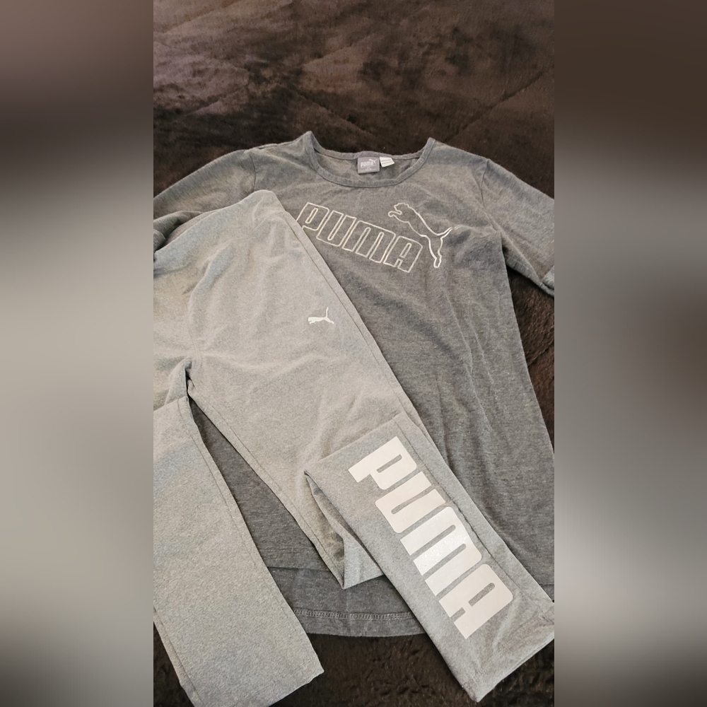 Girls Puma Gray Set